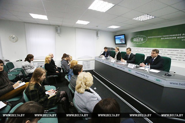 Пресс-конференция "Перспективы развития минерально-сырьевой базы в Беларуси" в пресс-центре БЕЛТА