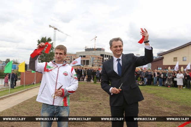 Спортплощадка для воркаута открылась в Центральном районе Минска