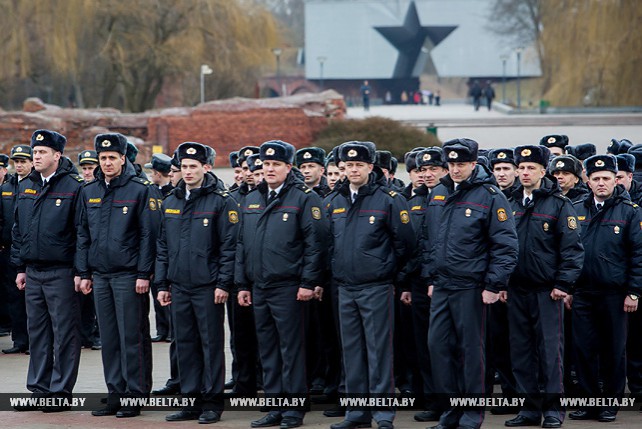 В Бресте прошел торжественный митинг, посвященный 100-летию милиции Беларуси
