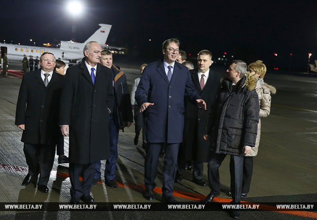 Председатель правительства Сербии прибыл в Беларусь