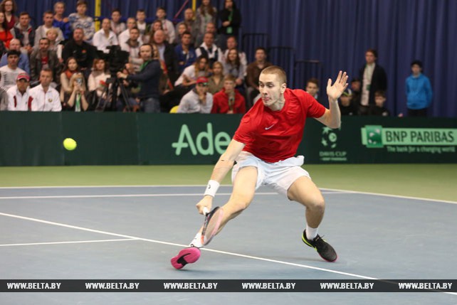 Белорусские теннисисты вышли вперед в матче Кубка Дэвиса с австрийцами