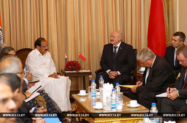 Лукашенко встретился с вице-президентом Индии Венкайахом Найду