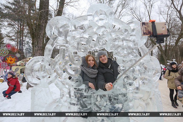 Фестиваль-конкурс ледовых и снежных скульптур в Центральном ботаническом саду