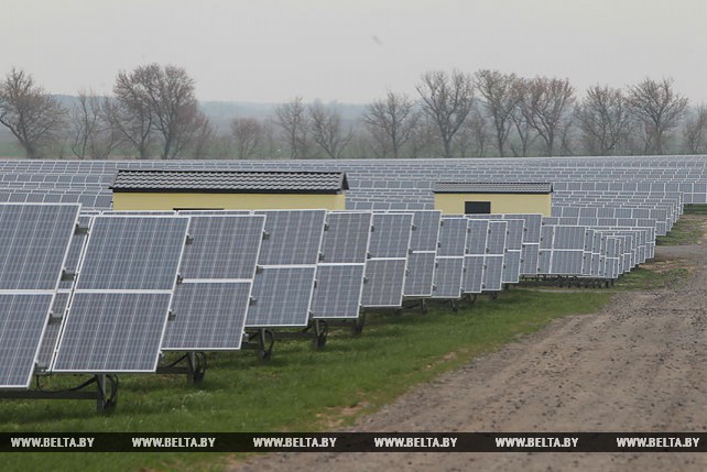 В Брагине работает крупнейшая в Беларуси солнечная электростанция