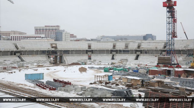 Реконструкция минского стадиона "Динамо" идет согласно графику