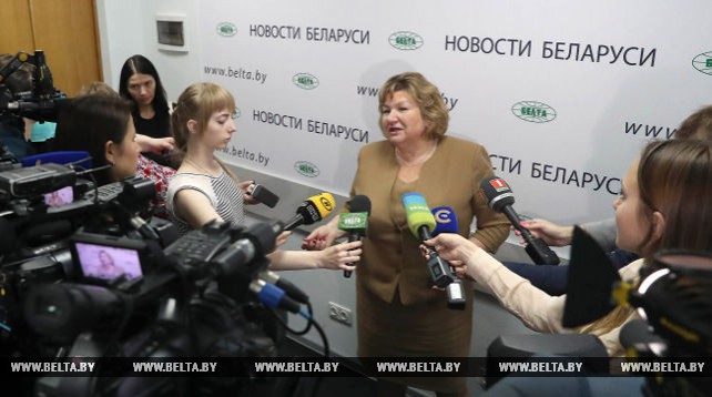 Брифинг министра информации Беларуси прошел в пресс-центре БЕЛТА