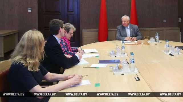 Мясникович встретился с главой представительства ЕС в Беларуси