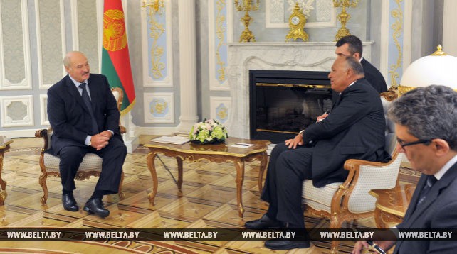 Президент Беларуси встретился с министром иностранных дел Египта