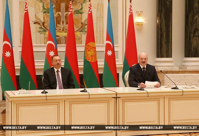 Александр Лукашенко и Ильхам Алиев дали совместную пресс-конференцию по итогам переговоров