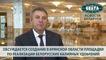 Обсуждается создание в Брянской области площадки по реализации белорусских калийных удобрений