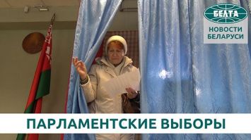 Голосование на парламентских выборах в Минской области