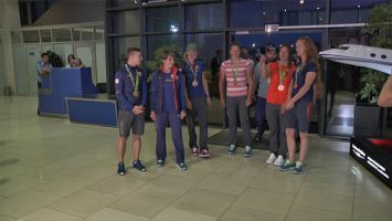 Белорусские призеры Игр вернулись на родину