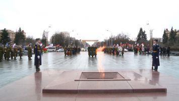 Церемония возложения венков к монументу Победы в Минске