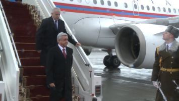 Президент Армении Серж Саргсян прибыл в Беларусь