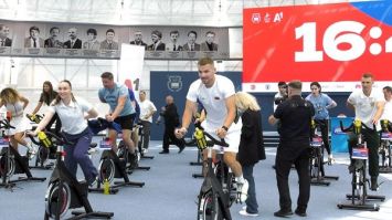 Старт проекта "Олимпийский день в одном ритме с А1" прошел в НОК Беларуси