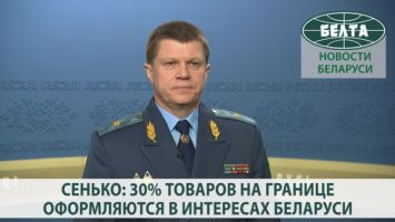 Сенько: 30% товаров на границе оформляются в интересах Беларуси