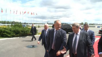 Президент Молдовы Игорь Додон прибыл с рабочим визитом в Беларусь