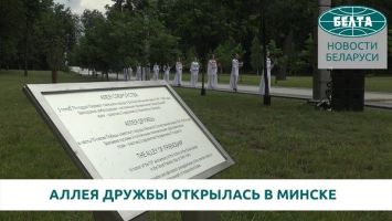 Аллея Дружбы в честь 75-летия Победы открылась в Минске