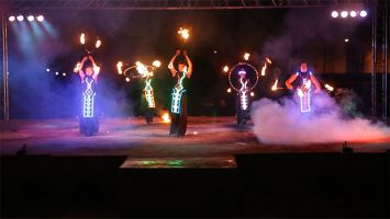 Международный фестиваль огня "Мифф-2016" проходит в Ратомке