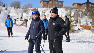 Лукашенко и Мирзиёев посетили горнолыжный комплекс под Ташкентом 