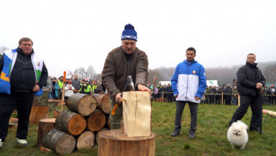 Лукашенко лично продемонстрировал, как правильно колоть дрова