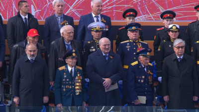 Лукашенко присутствовал на Параде Победы на Красной площади в Москве