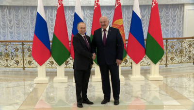 Лукашенко и Путин прибыли на переговоры во Дворец Независимости