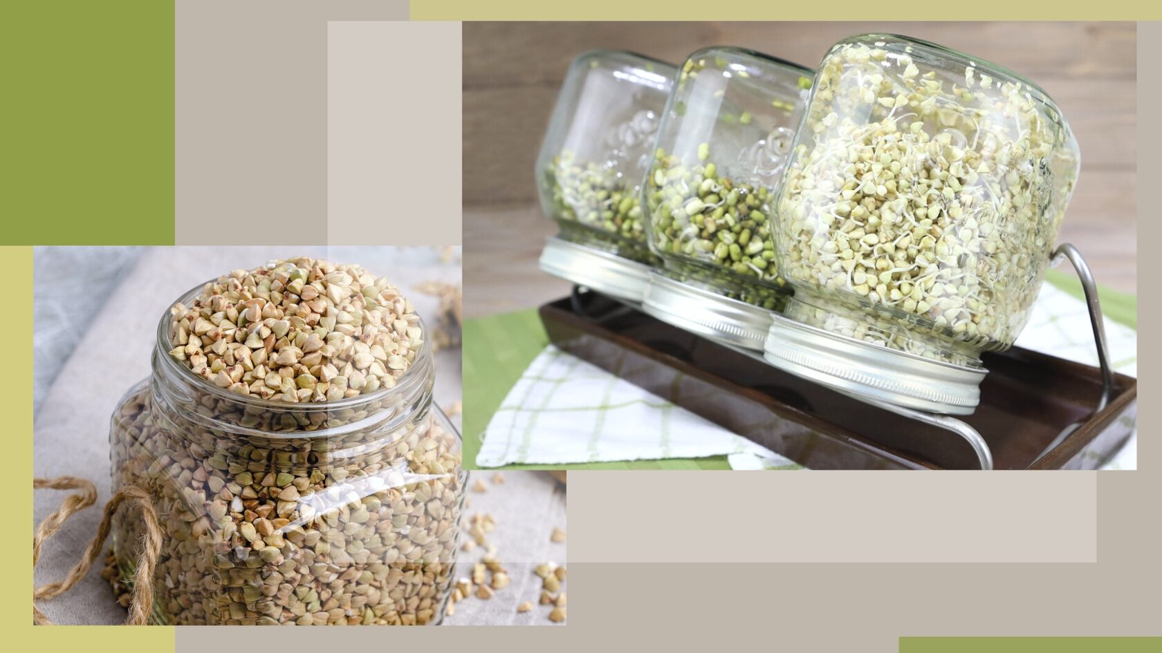 зелёная гречка хлеб