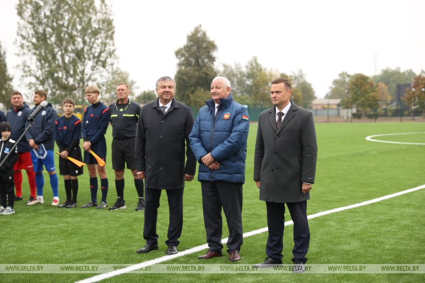 Обновленный стадион и оздоровительный корпус открыли в Белоозерске в день областных «Дажынак»