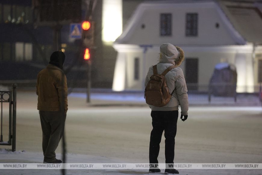 В Бресте начался снегопад: коммунальники перешли на усиленный режим