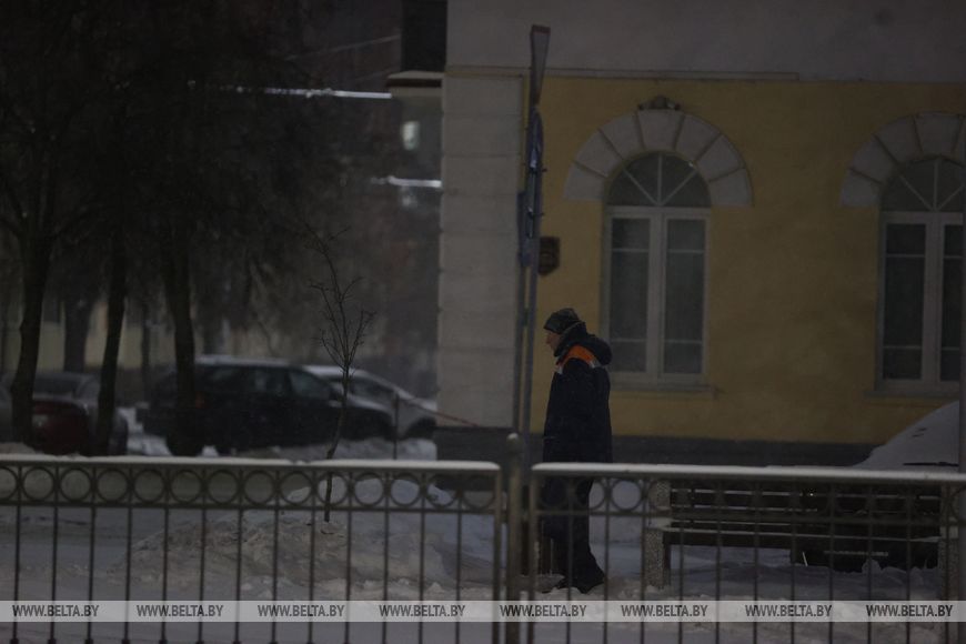 В Бресте начался снегопад: коммунальники перешли на усиленный режим