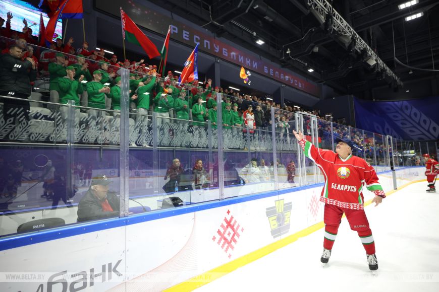 Хоккейная команда Президента победила сборную Гомельской области в матче РХЛ