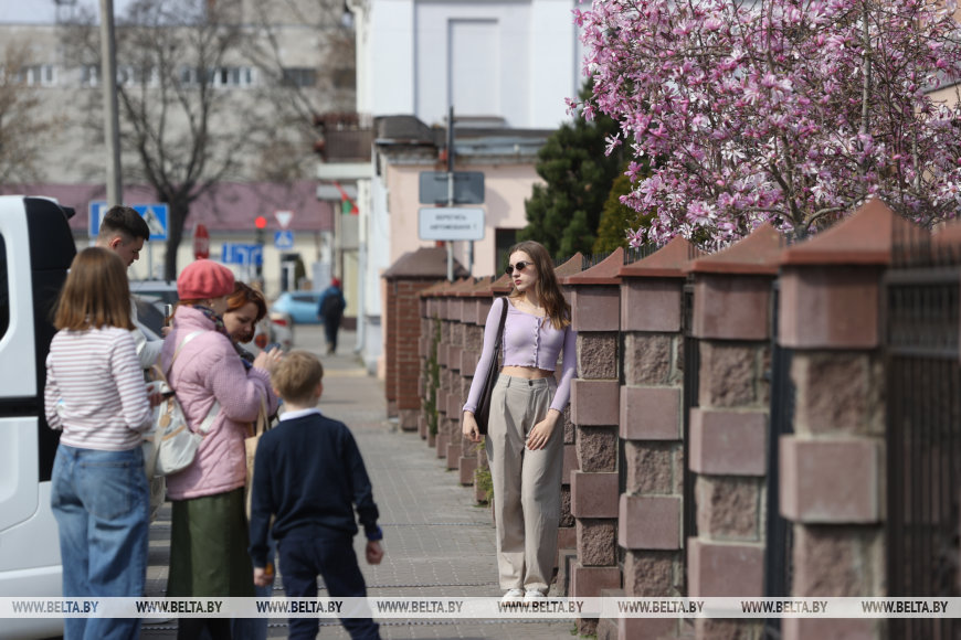 В Бресте раньше времени распустилась магнолия