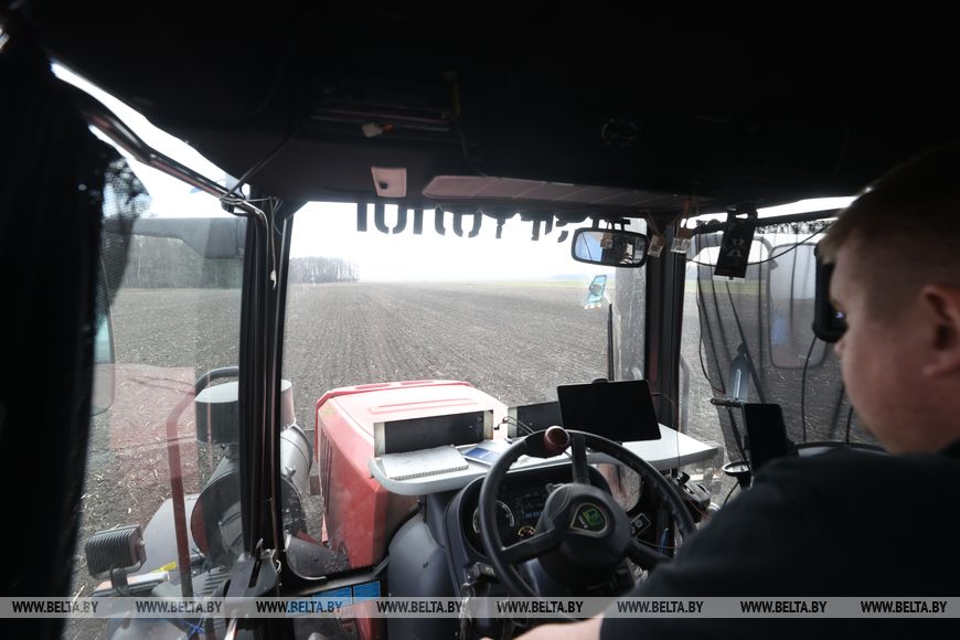 Личный кабинет в кабине трактора и ролики в TikTok. Аграрии Брестской области рассказали о буднях посевной