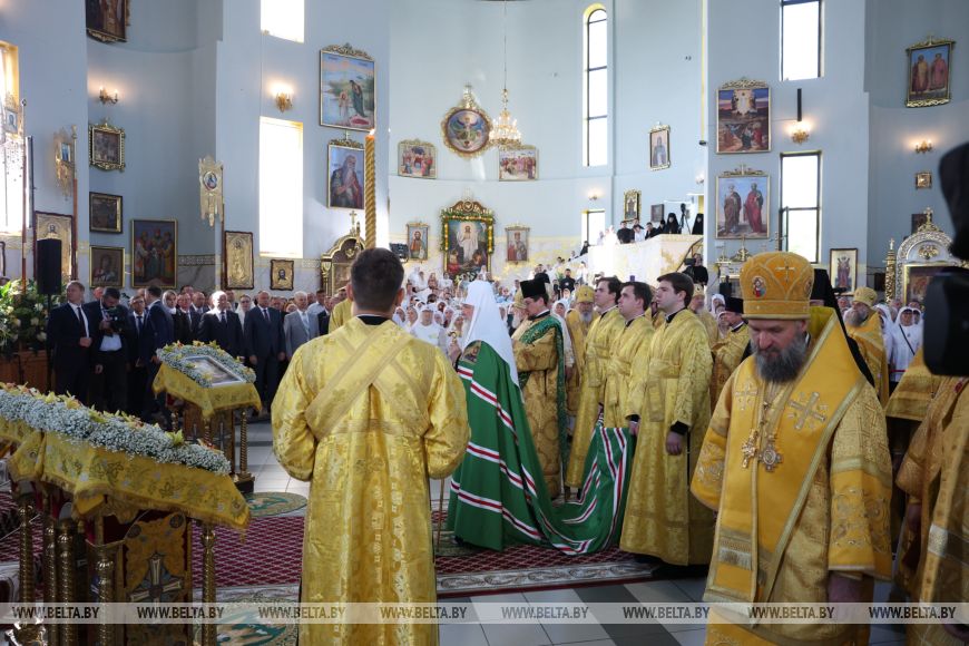В Бресте патриарху служит сонм архиереев Белорусской православной церкви