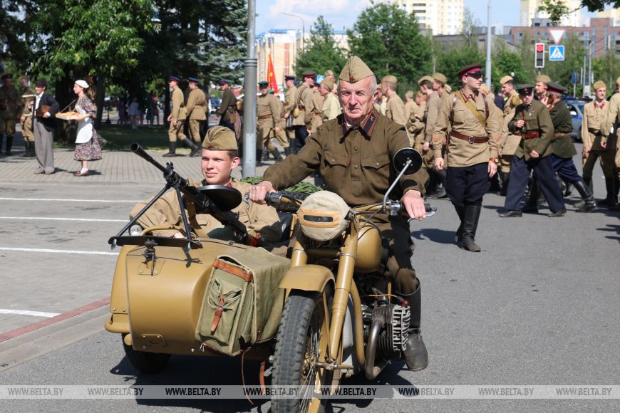 Шаг в июнь 1941 года. По улицам Бреста прошел марш реконструкторов