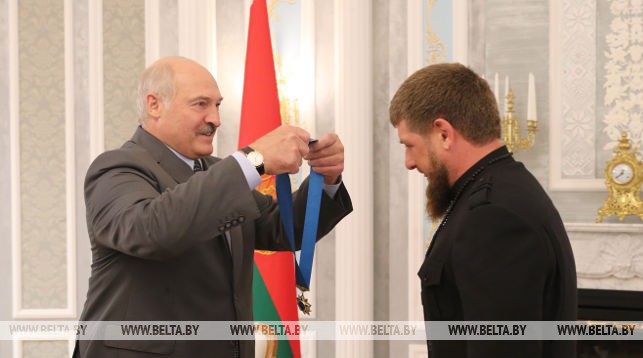 Во время встречи с главой Чеченской Республики Рамзаном Кадыровым