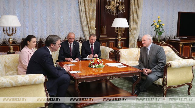 Во время встречи с Президентом Сербии Александром Вучичем