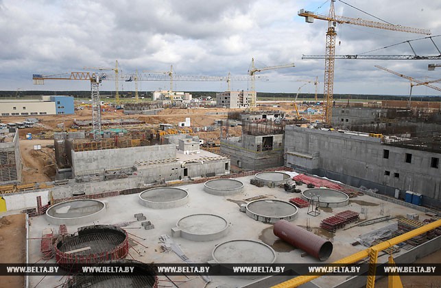 На стройплощадке Белорусской АЭС