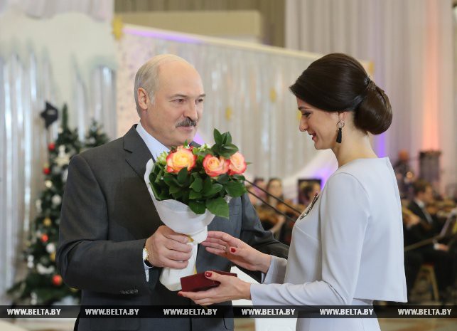 Александр Лукашенко и Ольга Макей