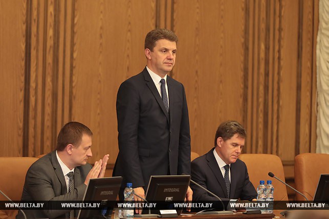 Во время представления Владимира Кухарева, назначенного заместителем премьер-министра
