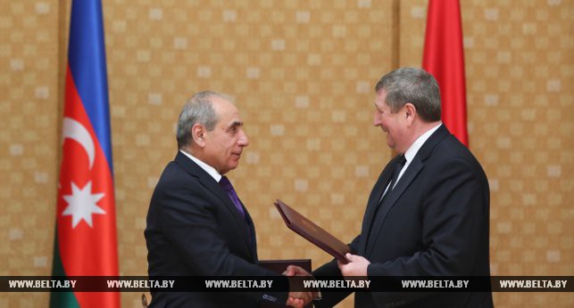 Михаил Русый и Ягуб Эюбов подписали протокол заседания межправительственной Белорусско-Азербайджанской комиссии по торгово-экономическому сотрудничеству