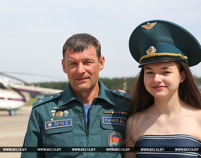 Денис Рачко с дочерью Анастасией