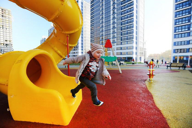 Детские площадки в комплексе "Minsk World"