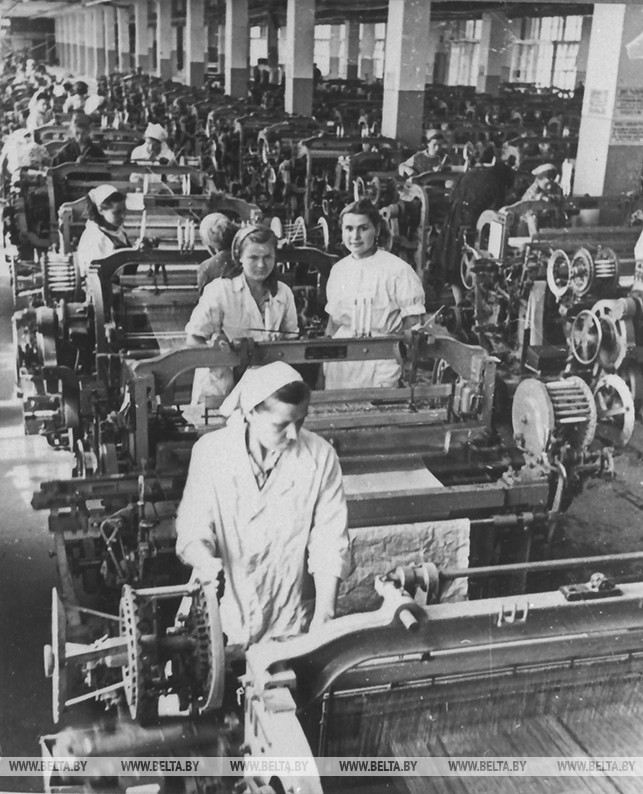 Полоцкий завод стекловолокна. 1958 год
