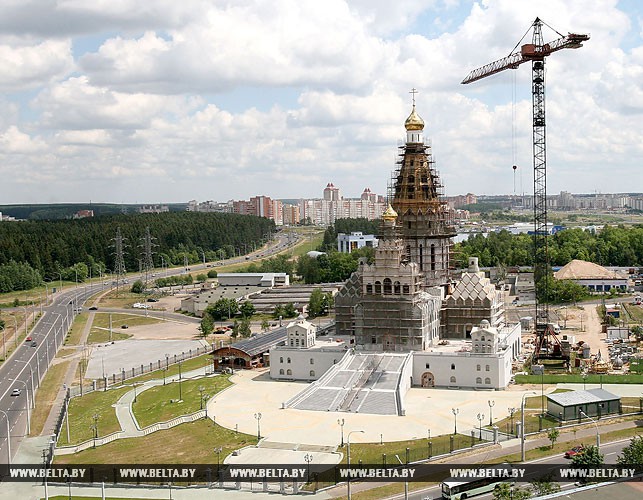 Строительство храма в честь Всех Святых в Минске, 2008 год