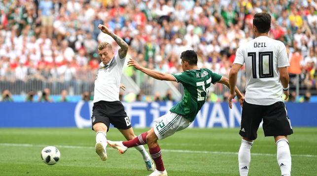 Во время матча Германия - Мексика. Фото FIFA