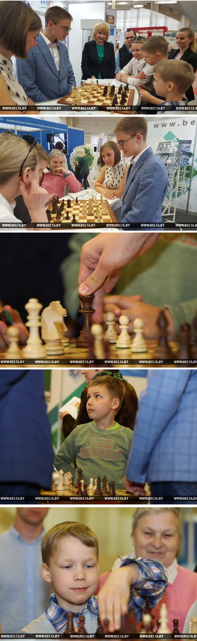 "Шахматные баталии" прошли на стенде БЕЛТА на выставке "СМІ ў Беларусі"