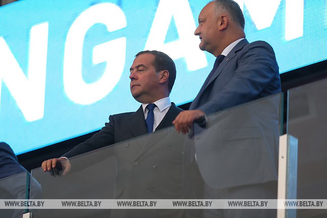 Председатель правительства Российской Федерации Дмитрий Медведев и президент Молдовы Игорь Додон