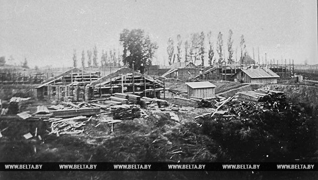 Строительство Бобруйского деревообрабатывающего комбината. 1928 год